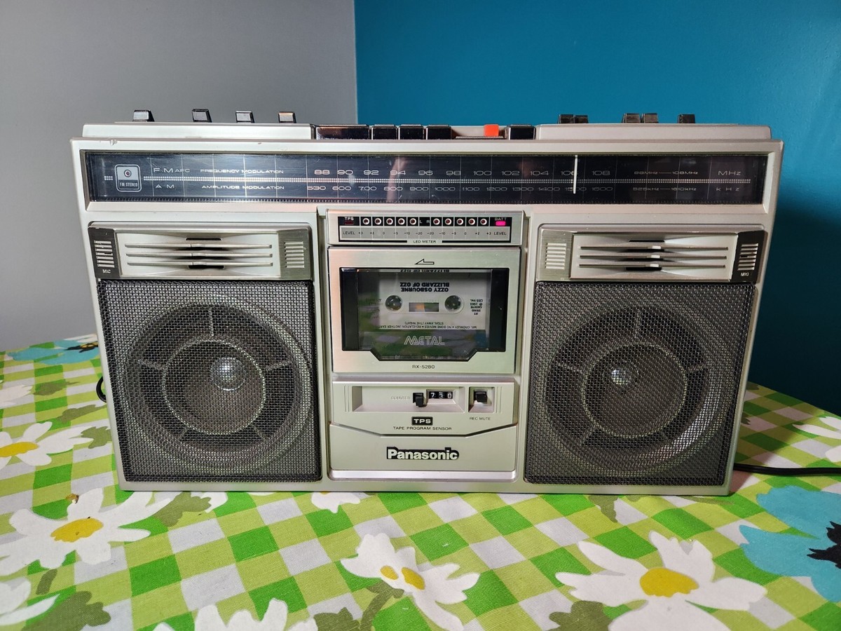 National RX-5180 ラジオカセットレコーダーマイクセット National RX