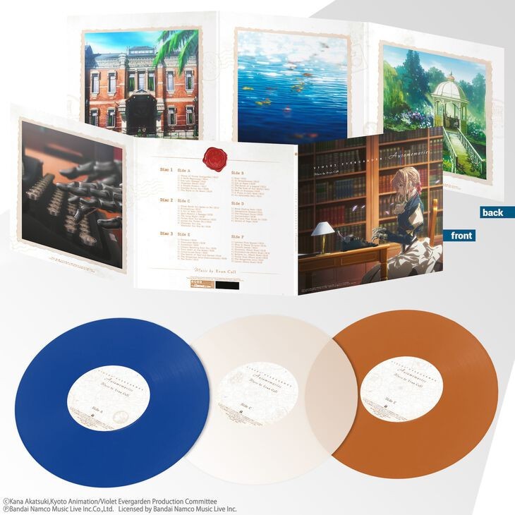 Violet Evergarden Automemories Original Soundtrack Vinyl LP (Blue