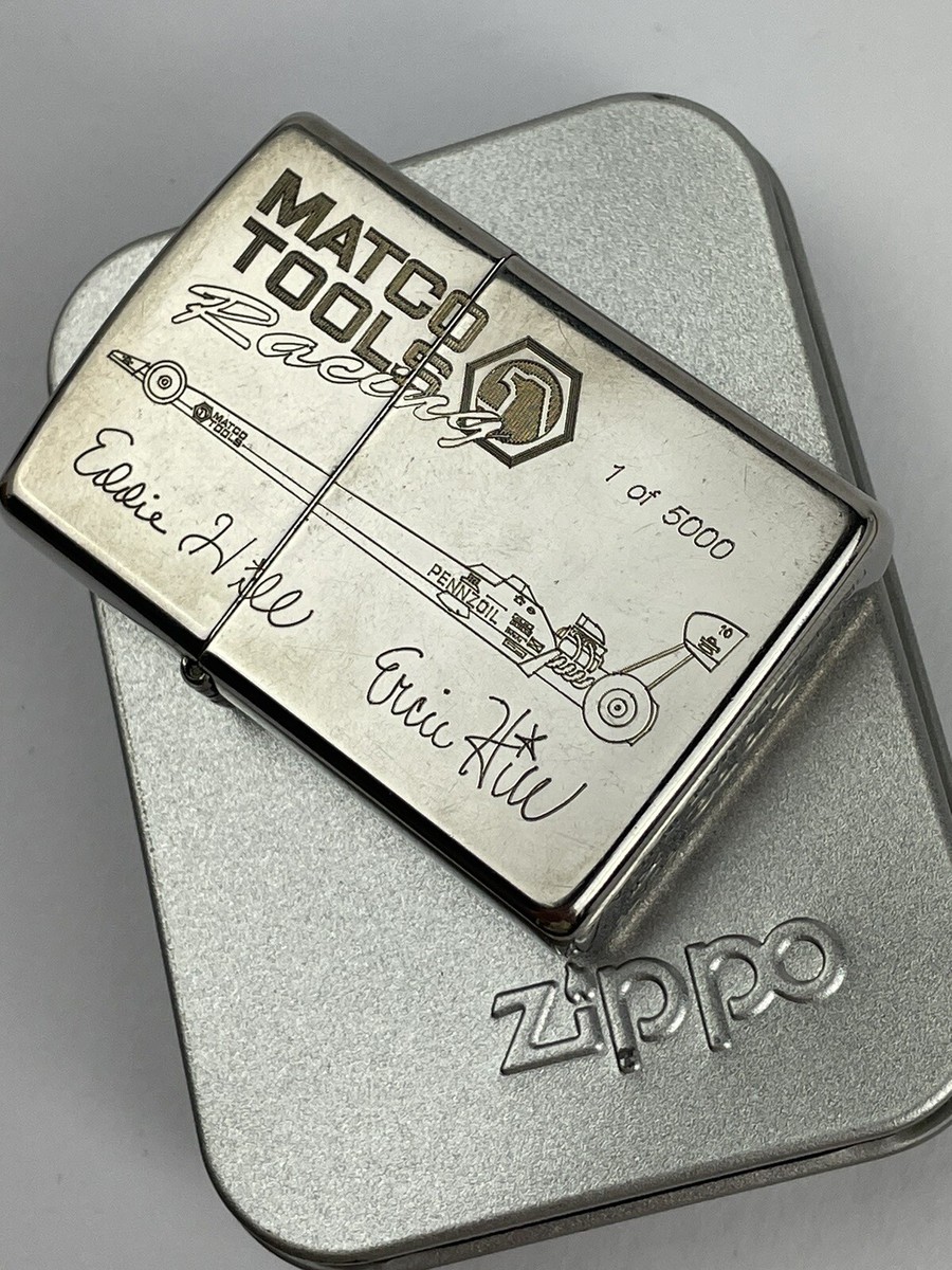 MATCO TOOLS Racing Eddie Hill Eric Hill ZIPPO Silver Plated