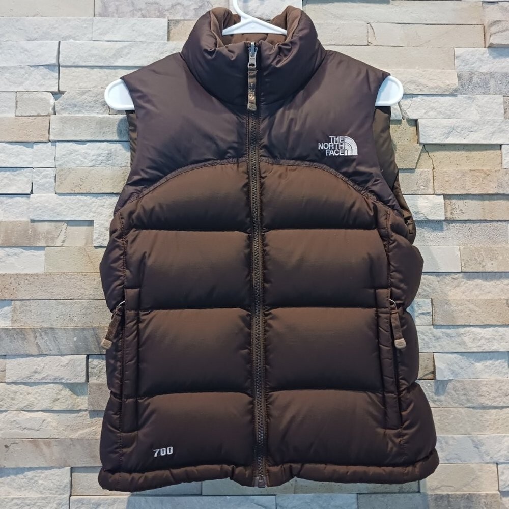 North Face Womens Brown Nuptse Vest XS Puffer Bubble 96 Retro
