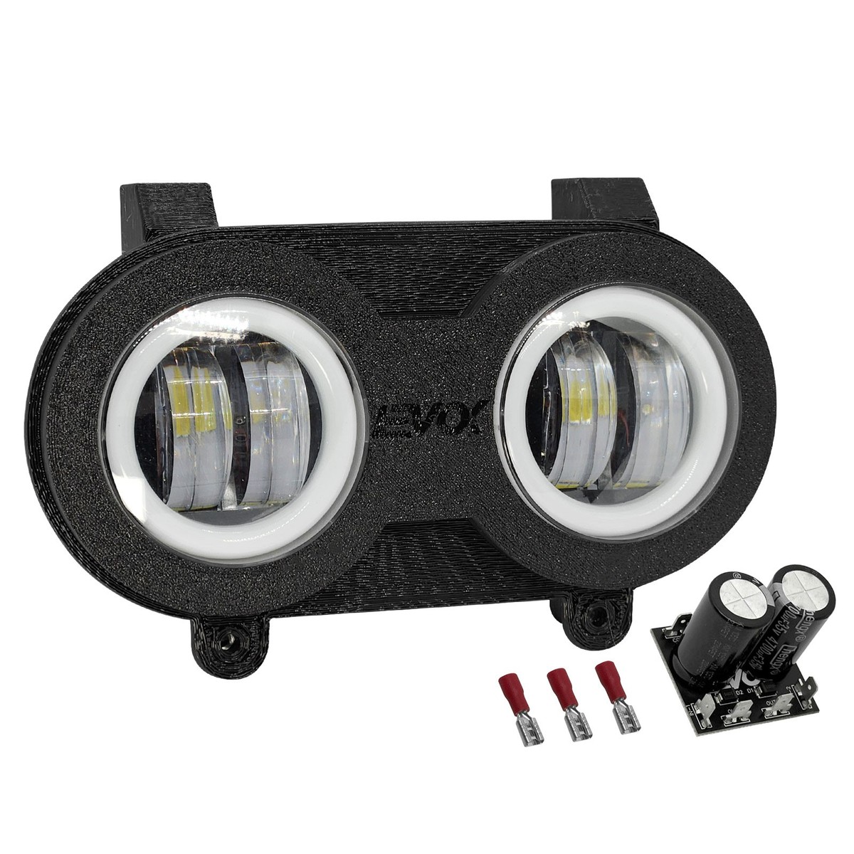 LED Headlight MBK Booster Spirit R Yamaha Angel Eye Front By EVOK