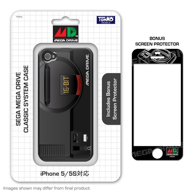 iPhone 5/5s Silicon Case with Screen Protector (SEGA Mega Drive