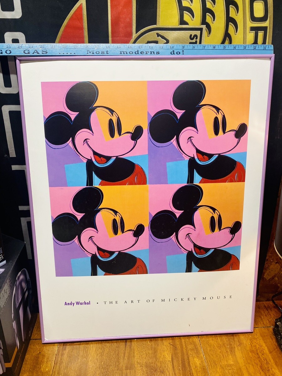 RARE ANDY WARHOL 1981 THE ART OF MICKEY MOUSE LITHOGRAPH PRINT POP