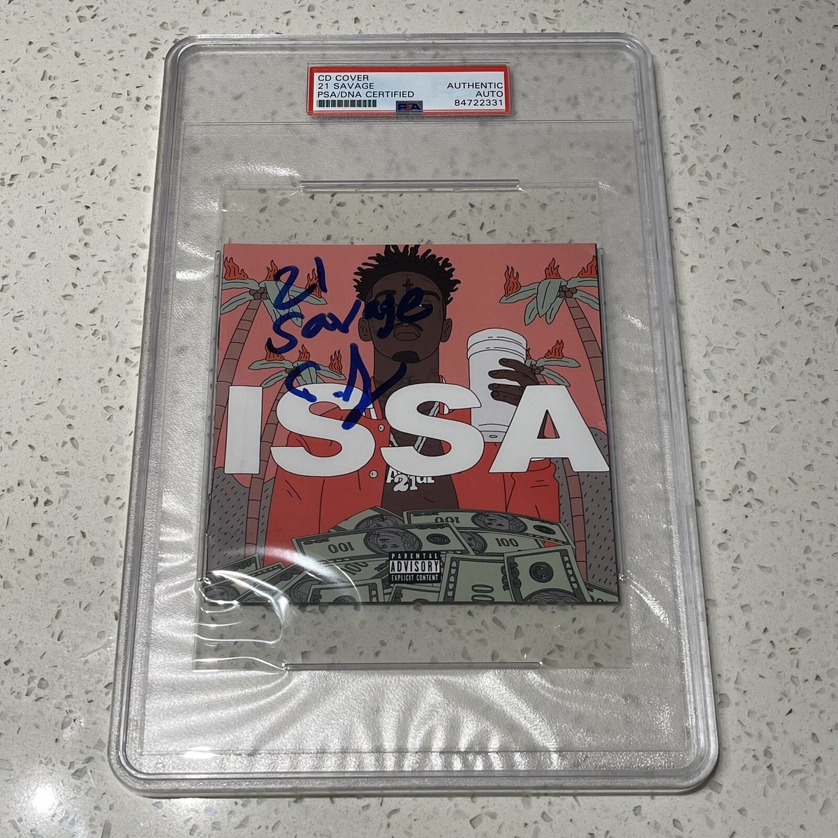21 SAVAGE SIGNED ISSA CD ALBUM AUTOGRAPH RAPPER Future Young Thug