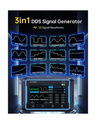 FNIRSI 2C53P Handheld Tablet Oscilloscope Multimeter DDS Signal