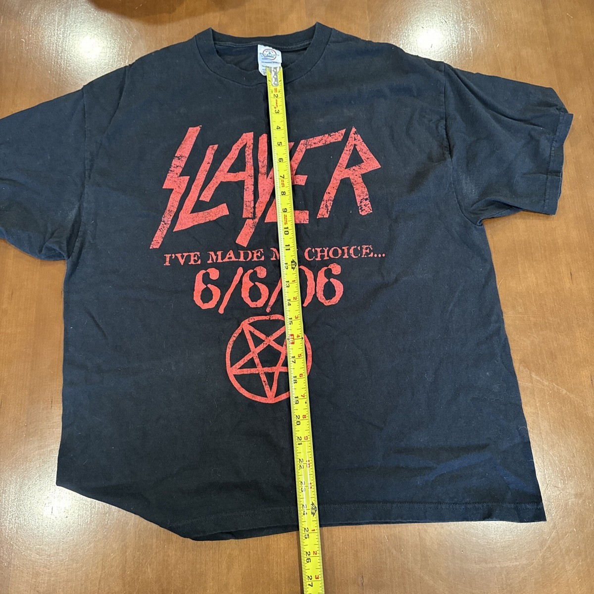 SLAYER I've made my choice Limited Fan Club 6/6/06 T-Shirt 1 of