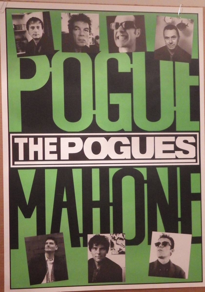 MUSIC POSTER ~ The Pogues Mahone Shane MacGowan Joe Strummer '96