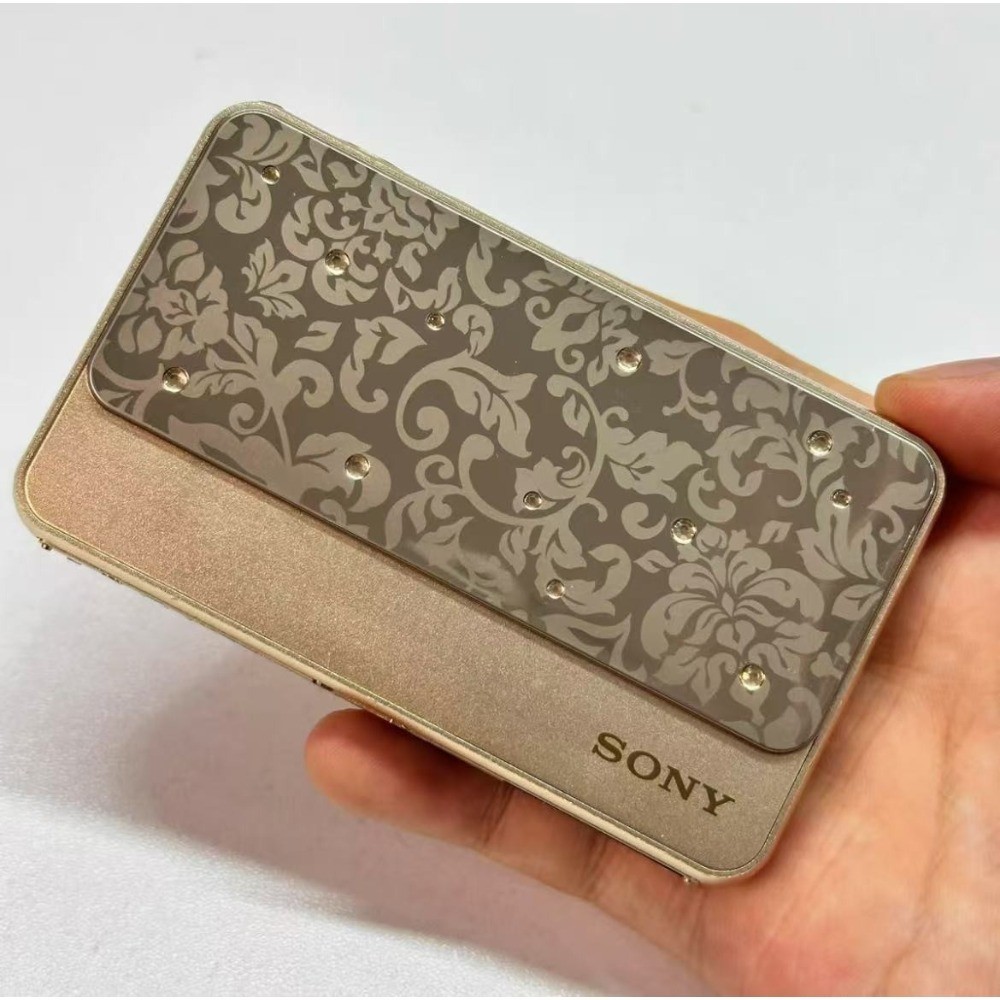 Sony Cyber Shot DSC-T99 CCD Digital Camera - Gold/Silver/Purple