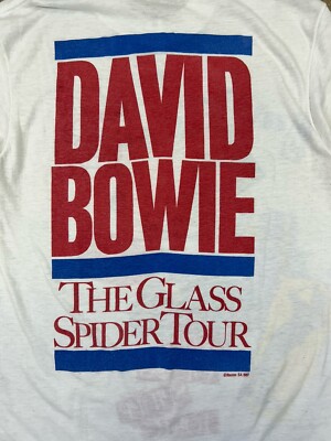 Vintage 1987 David Bowie Glass Spider Tour T Shirt Size XS | eBay