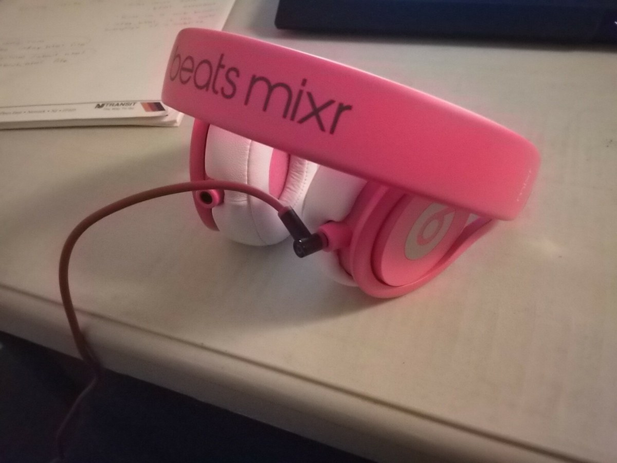 Beats MixR Professional Dj Headphones Pink White Discontinued | eBay