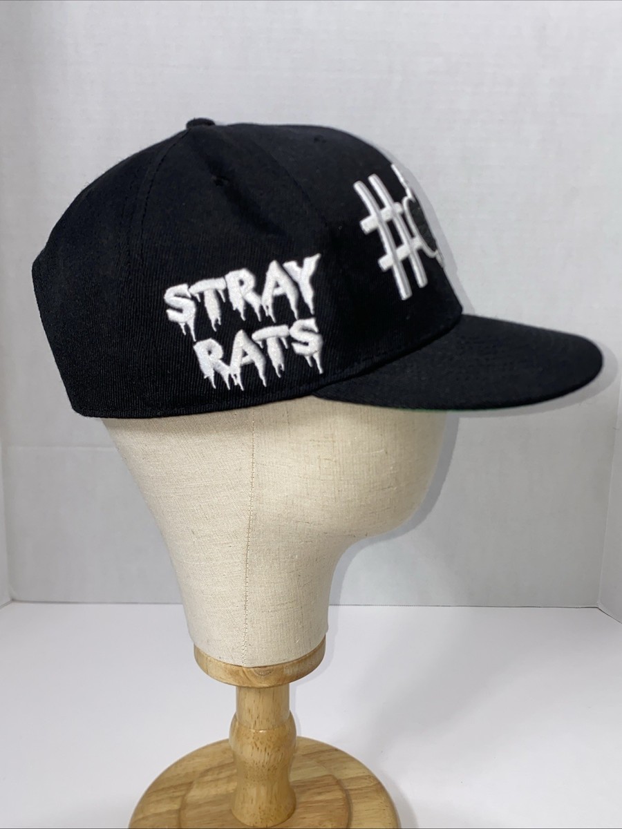 Stray Rats X Happy99 BLACK SNAPBACK HAT Cap VGC | eBay