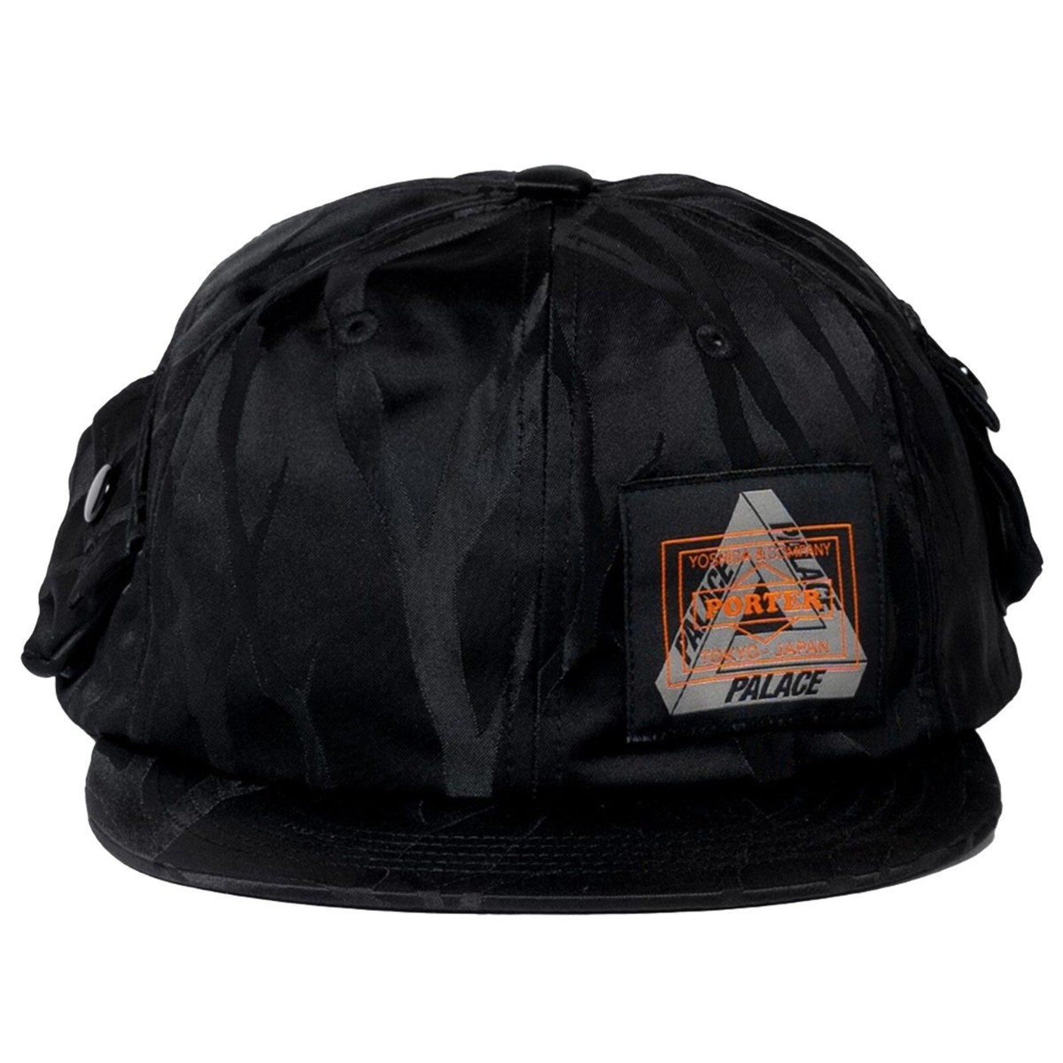 PALACE SKATEBOARDS PORTER POCKET CAP Black Tree Pattern Nylon