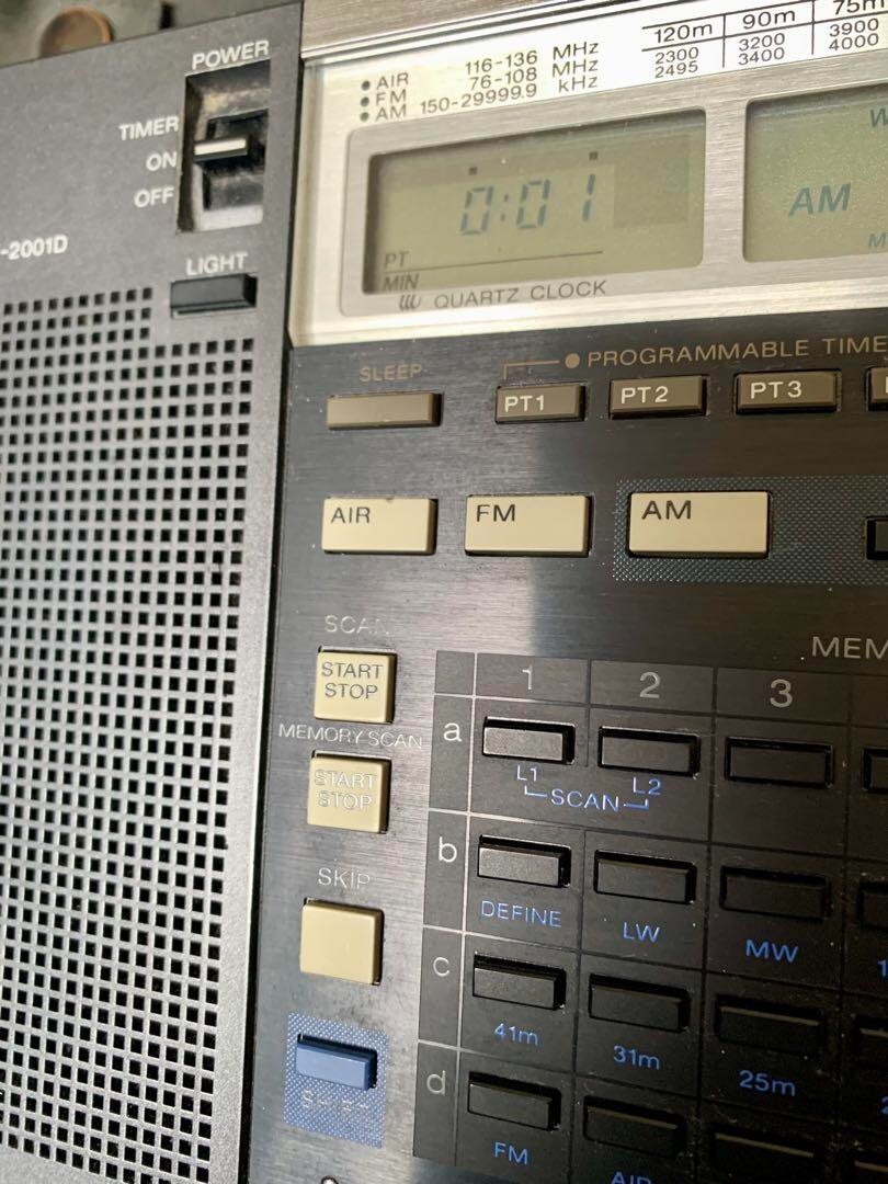 SONY ICF-2001D Multi-Band Receiver FM AM SW AIR Synchronous AM