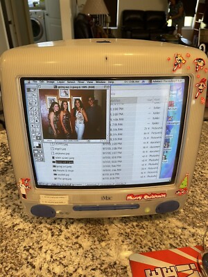 2000 Vintage Apple I Mac Model: M5521 Indigo blue Works As If It