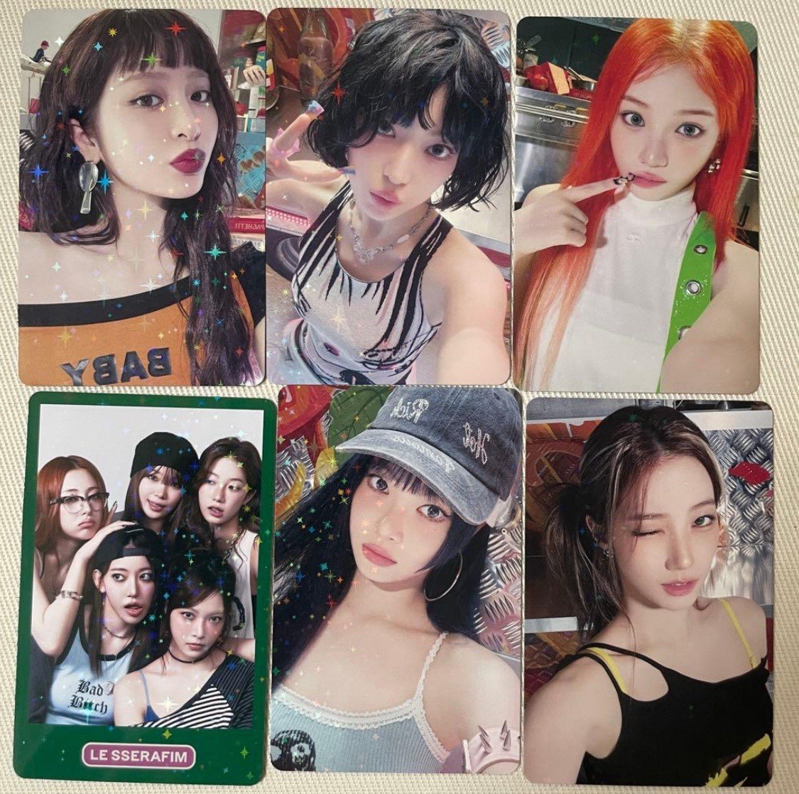 LE SSERAFIM サクラ SPAGHETTI ユニバ 直筆サイン UMS LE SSERAFIM