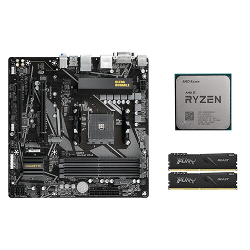 AMD RYZEN 7 3700X +GIGABYTE B550M DS3H AC micro ATX Motherboard+