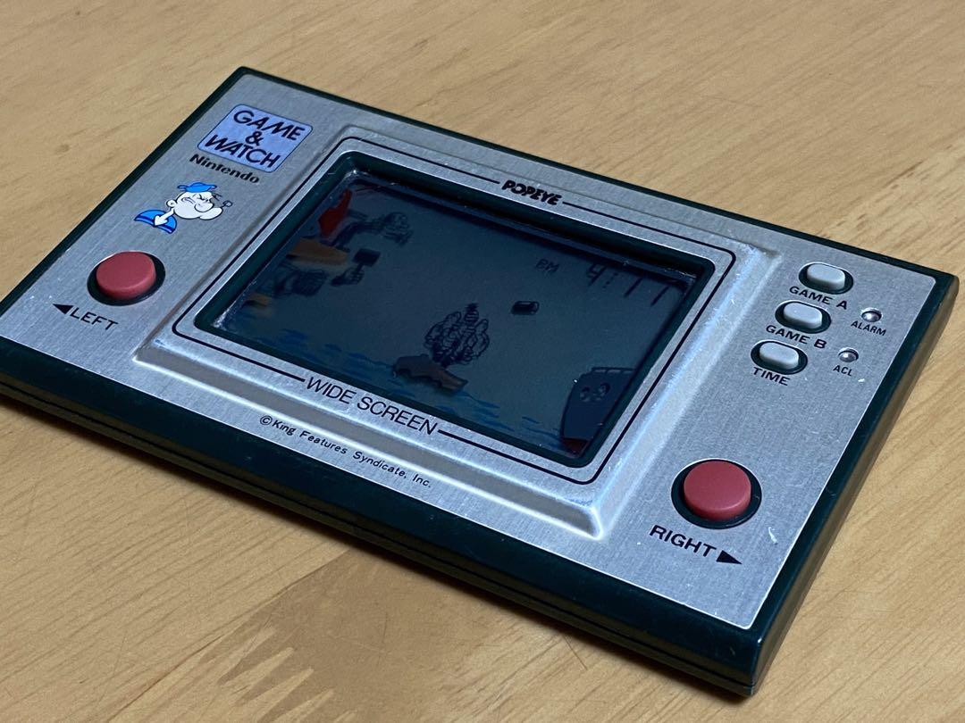 Nintendo Game & Watch Popeye wide Japanese retro handheld system