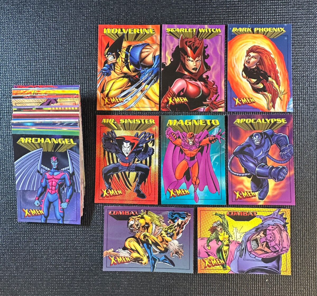 1997 Fleer Skybox X-Men 50-Card Base Set - Wolverine, Dark Phoenix