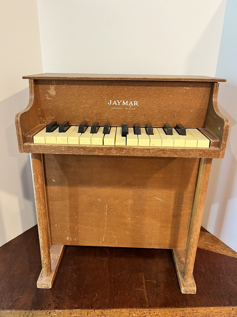 Nice Jaymar Wood Children's Toy Piano 25 Keys 1940's Vintage- 2