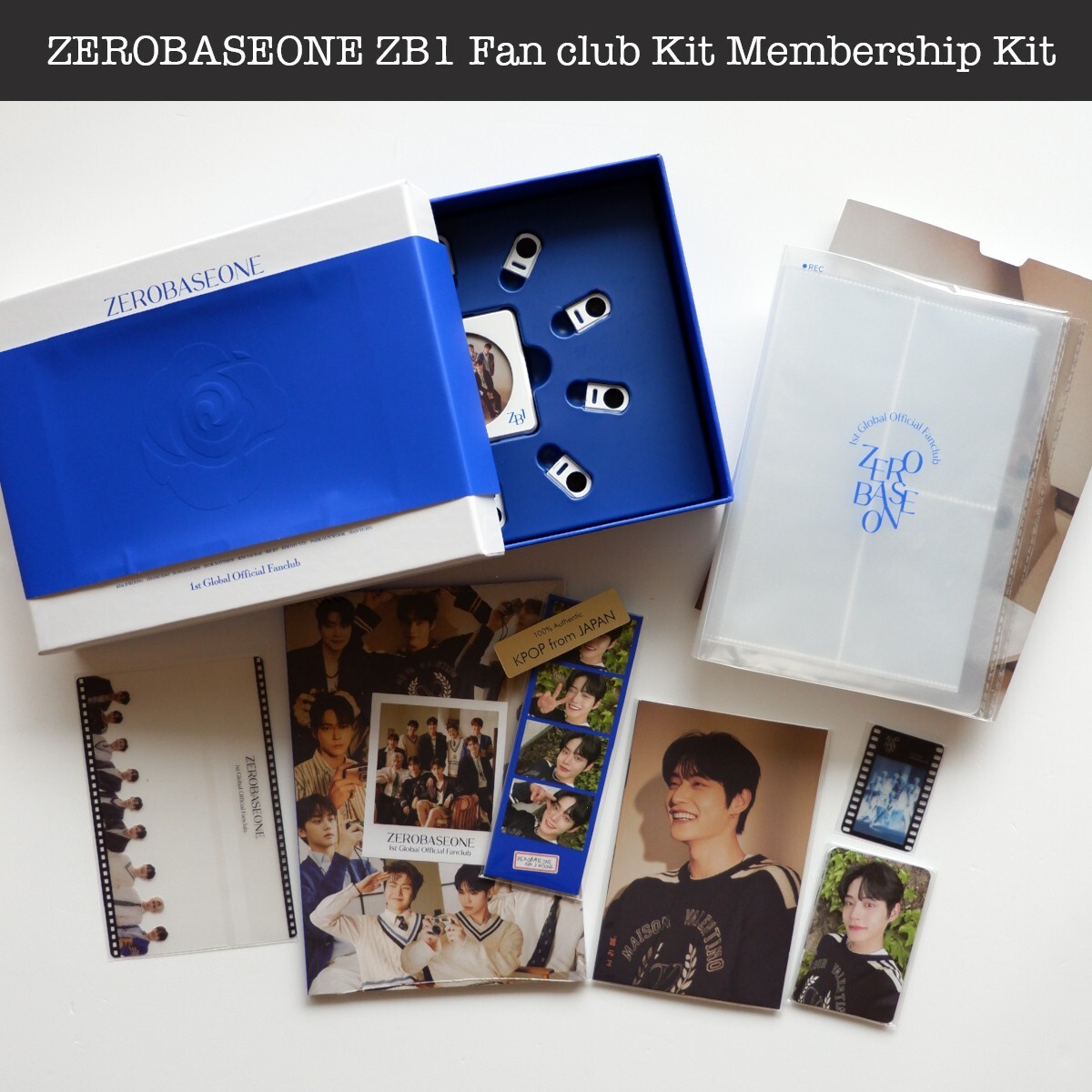 ZEROBASEONE ZB1 Fan club Kit Membership Kit Membership card