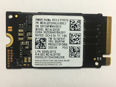 Samsung MZ-ALQ5120 512GB M.2 2242 NVME PCIE 3.0 SSD For Lenovo