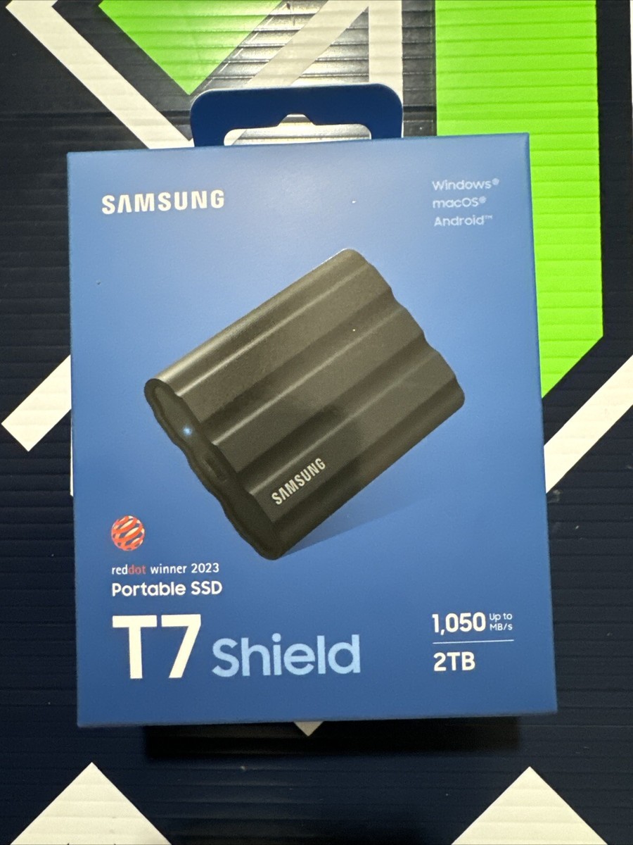 Samsung T7 Shield 2TB External Rugged SSD | 1050MB/s | USB 3.2 Gen