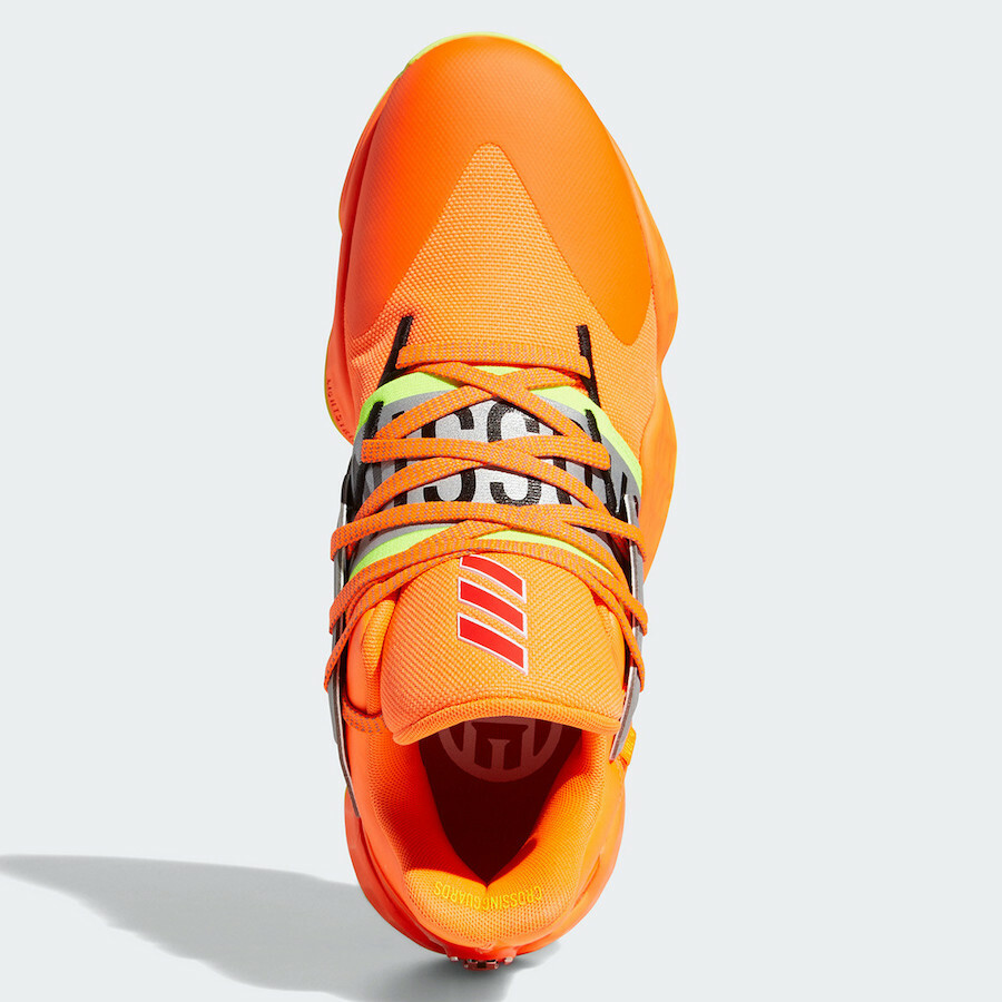 Adidas FX2095 James Harden Vol 4 GCA Basketball Orange Grey Mens