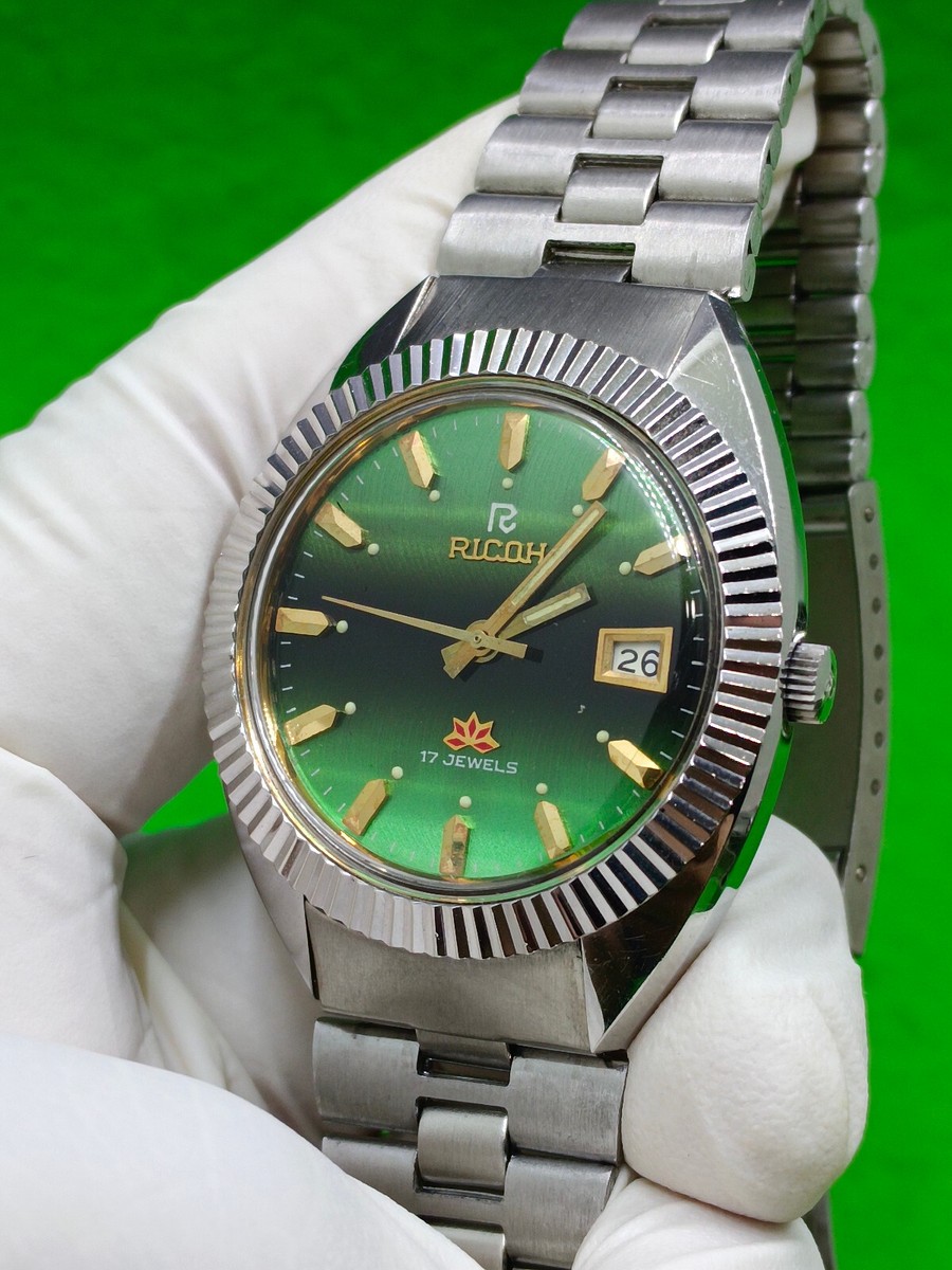 vintage RICOH SHOCKPROOF watch 17 Jewels Mechanical Manual Date