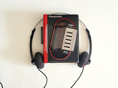 Super rare Red Panasonic RQ-JA63 Walkman Cassette Player +
