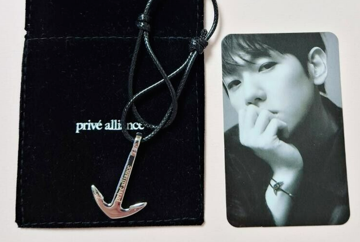 EXO BAEKHYUN Prive Alliance Official HOPE Bracelet With Photocard