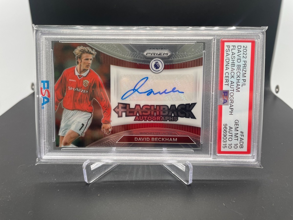 2022-23 Panini Prizm Premier League David Beckham Flashback Auto