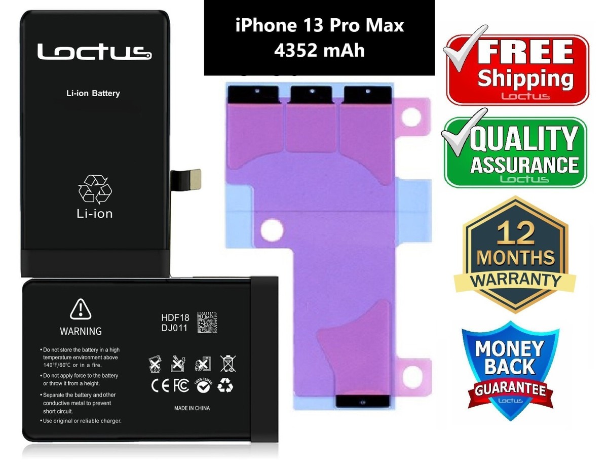 iPhone 13 Pro Max 4352mAh Capacity Replacement Battery A2484 A2641