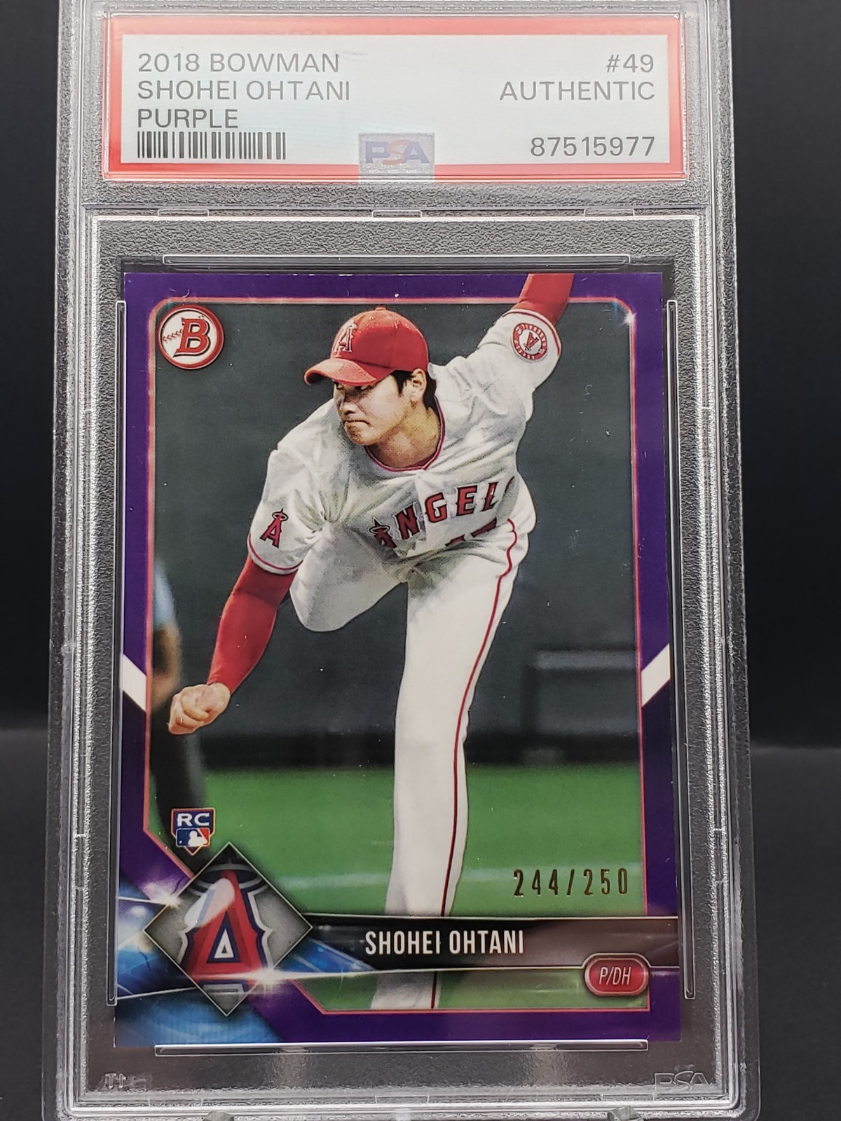 Shohei Ohtani 2018 Bowman #49 Purple /250 Price Guide - Sports