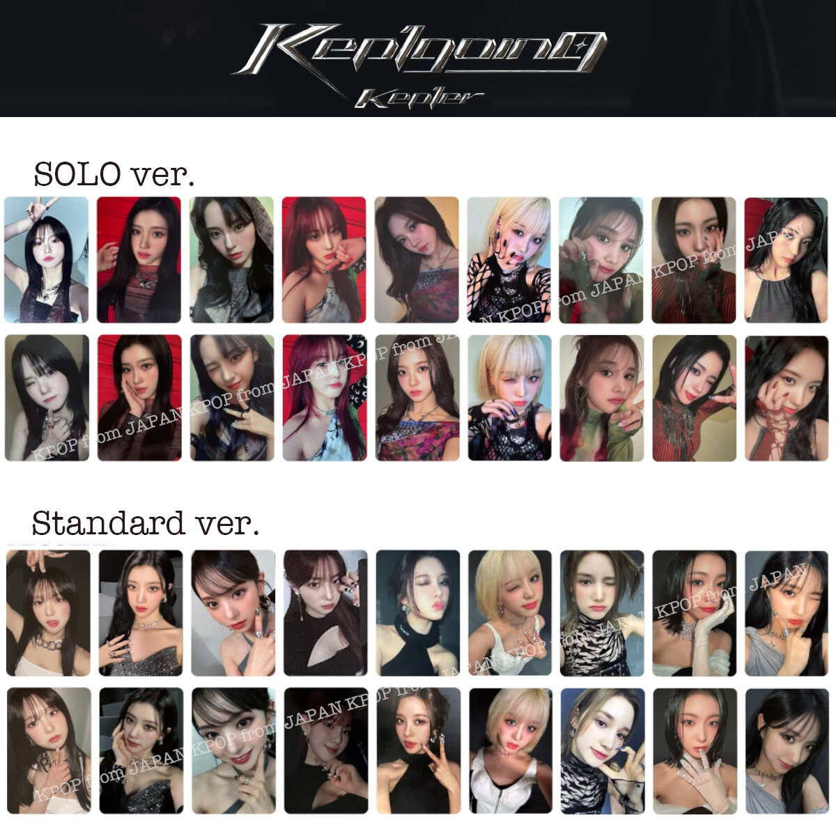 Kep1er Kep1going Kep1ien SOLO Standard Official Photocard Japan