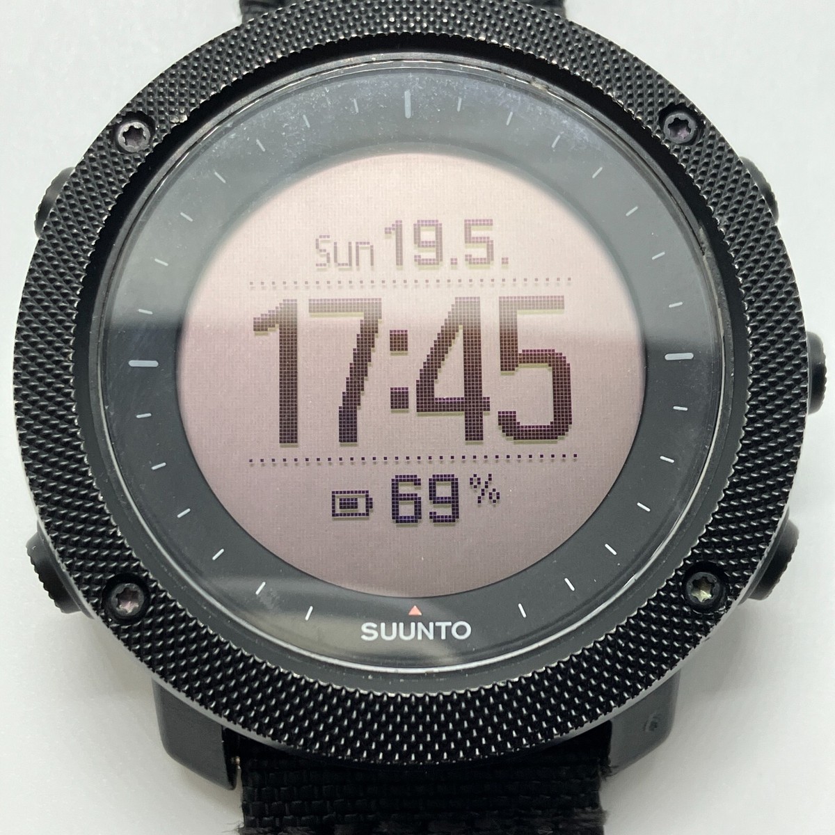 Suunto Traverse Alpha GPS Men Black Digital Watch with Charger in