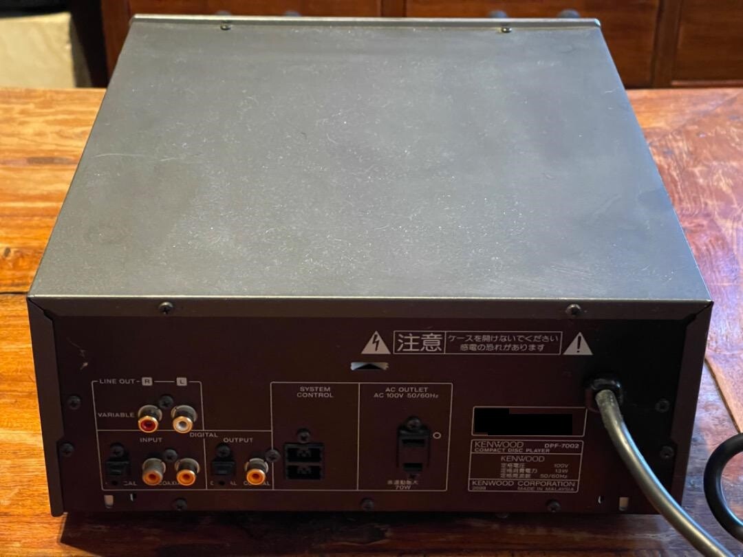 KENWOOD DPF-7002 32fs Fine D.R.I.V.E. System CD Player Very Good