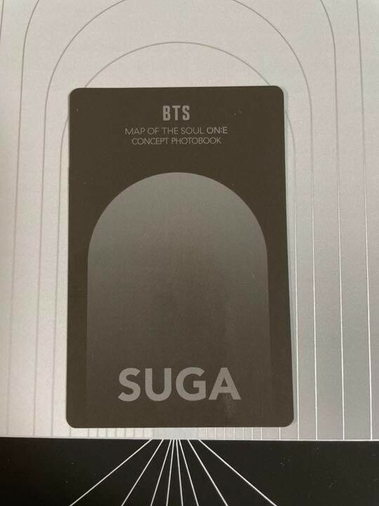 BTS SUGA MAP OF THE SOUL MOS ONE ON:E CONCEPT BOOK Photocard Photo