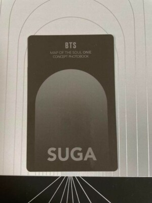 BTS SUGA MAP OF THE SOUL MOS ONE ON:E CONCEPT BOOK Photocard Photo