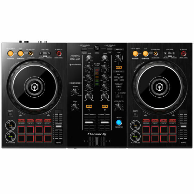 Pioneer DJ DDJ-400 Double Deck Controller - Black for sale online