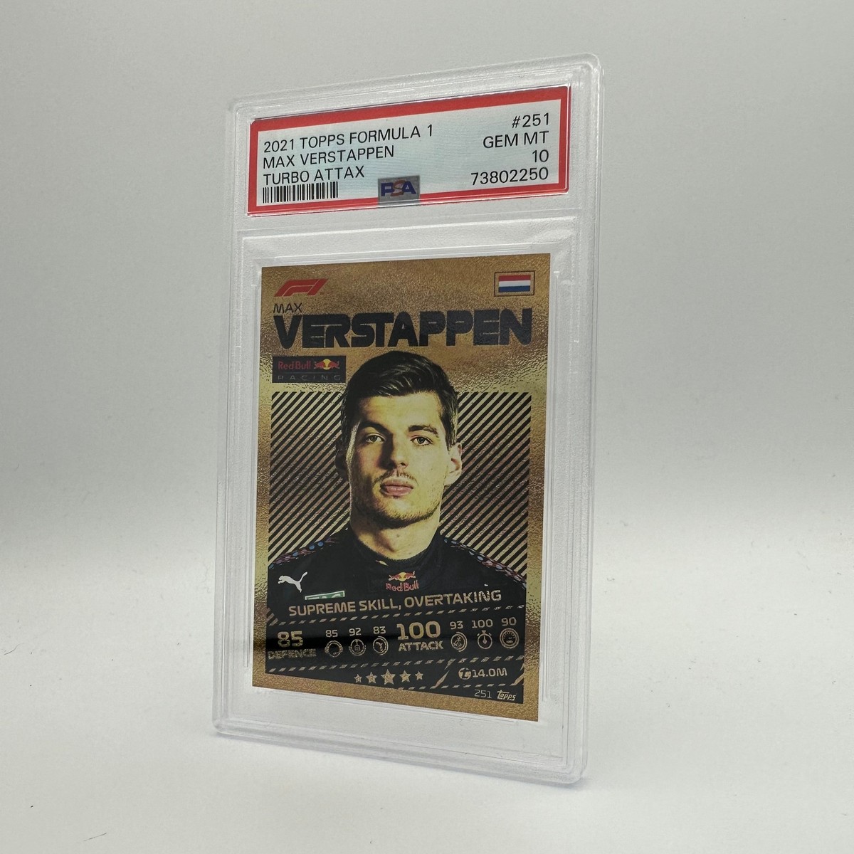 PSA 10 - MAX VERSTAPPEN #251 - 2021 Topps Turbo Attax F1 | eBay