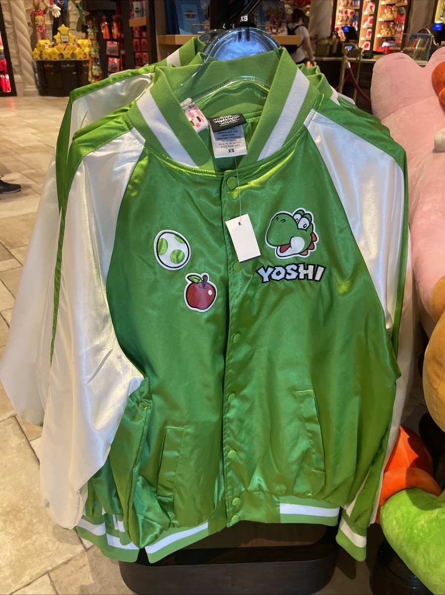 Universal Epic Universe Nintendo World Yoshi Green Bomber Jacket