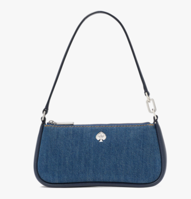 Kate Spade Kayla Convertible Wristlet Pochette Denim Shoulder Bag