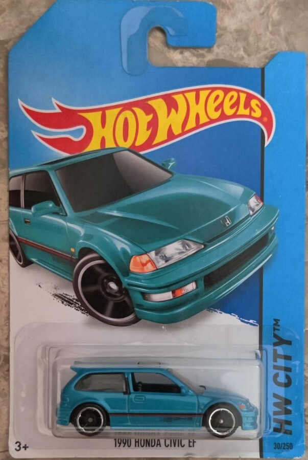 2014 HOT WHEELS (1) 1990 Honda Civic EF Teal VHTF Good Card | eBay