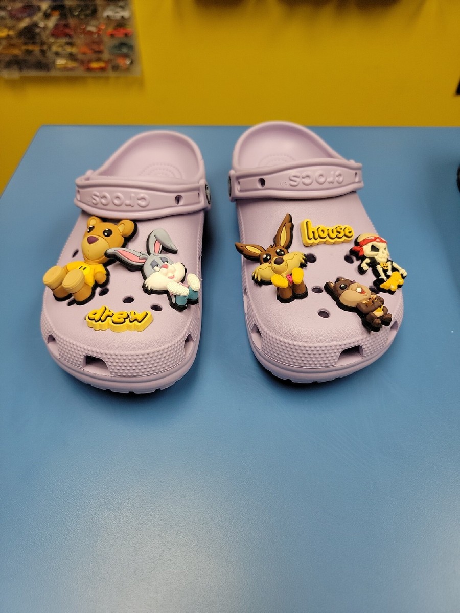 CROCS JUSTIN BIEBER DREW HOUSE LAVENDER/ PURPLE CLASSIC CLOG M7 W