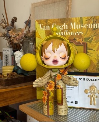 MEGA SKULLPANDA 400% x Van Gogh Museum Sunflowers SEALED NEW Pop