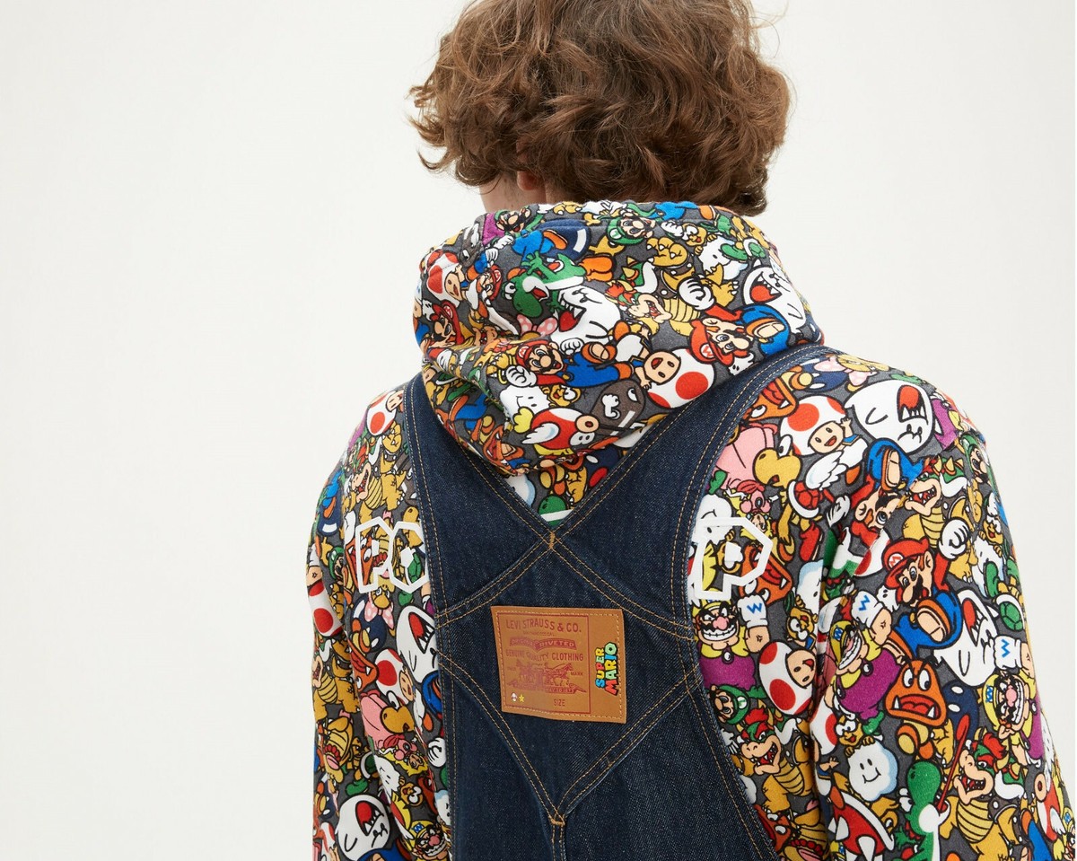 Levis X Nintendo Super Mario Overalls Men's Sz Medium for sale