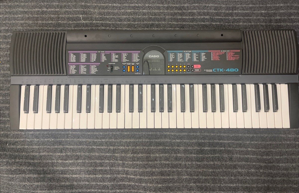 Casio CTK-480 61 Key Full-Size Portable Keyboard Missing the Cable