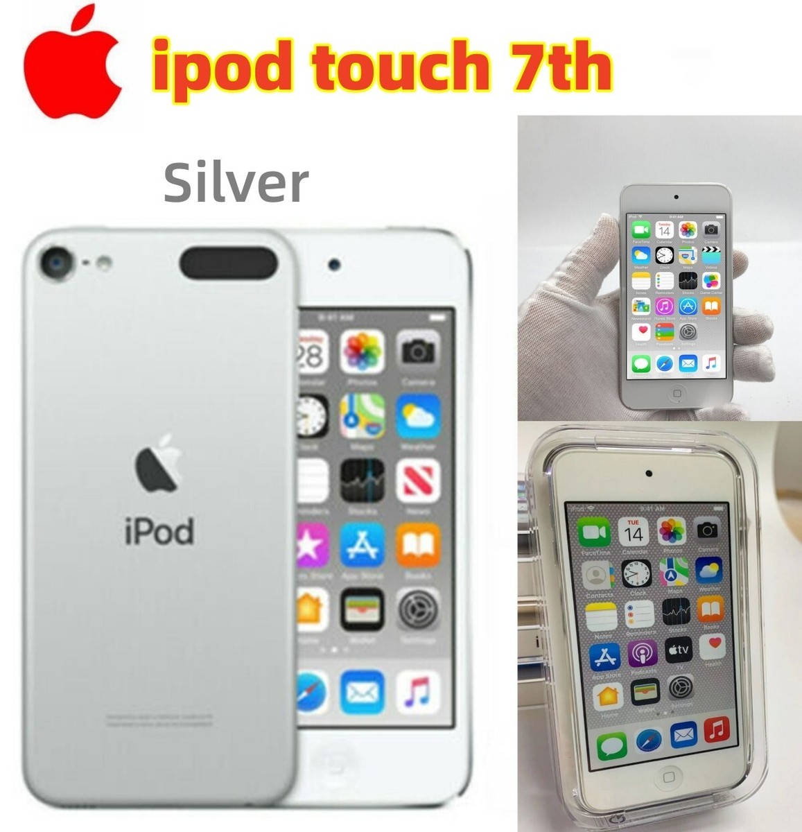 Apple iPod Touch (7th Generation) - Silver, 256GB for sale online
