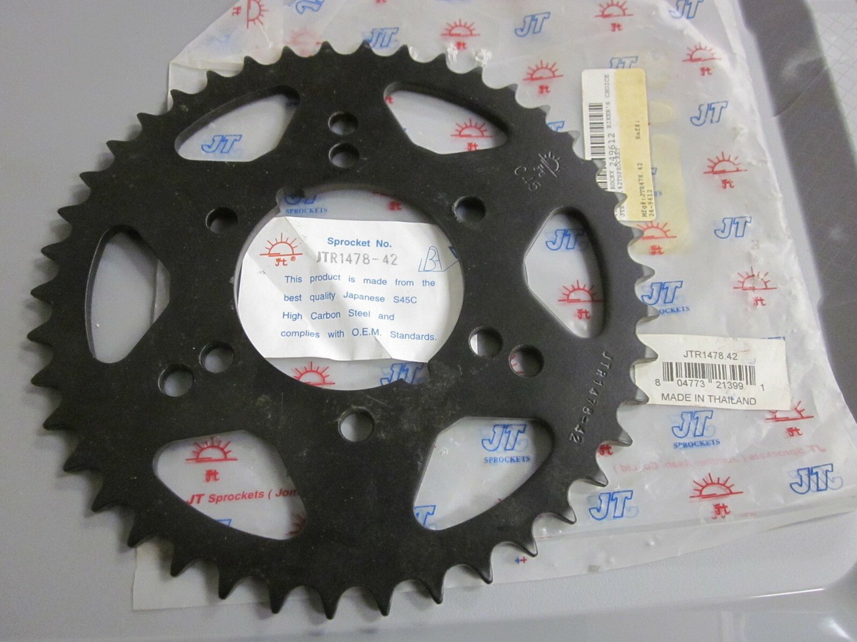 NOS JT Rear 42T Sprocket Fits: Kawasaki 1984-85 KXT250 JTR1478-42