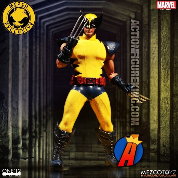 Mezco Toys One:12 Collective NYCC Tiger Stripe Wolverine Action
